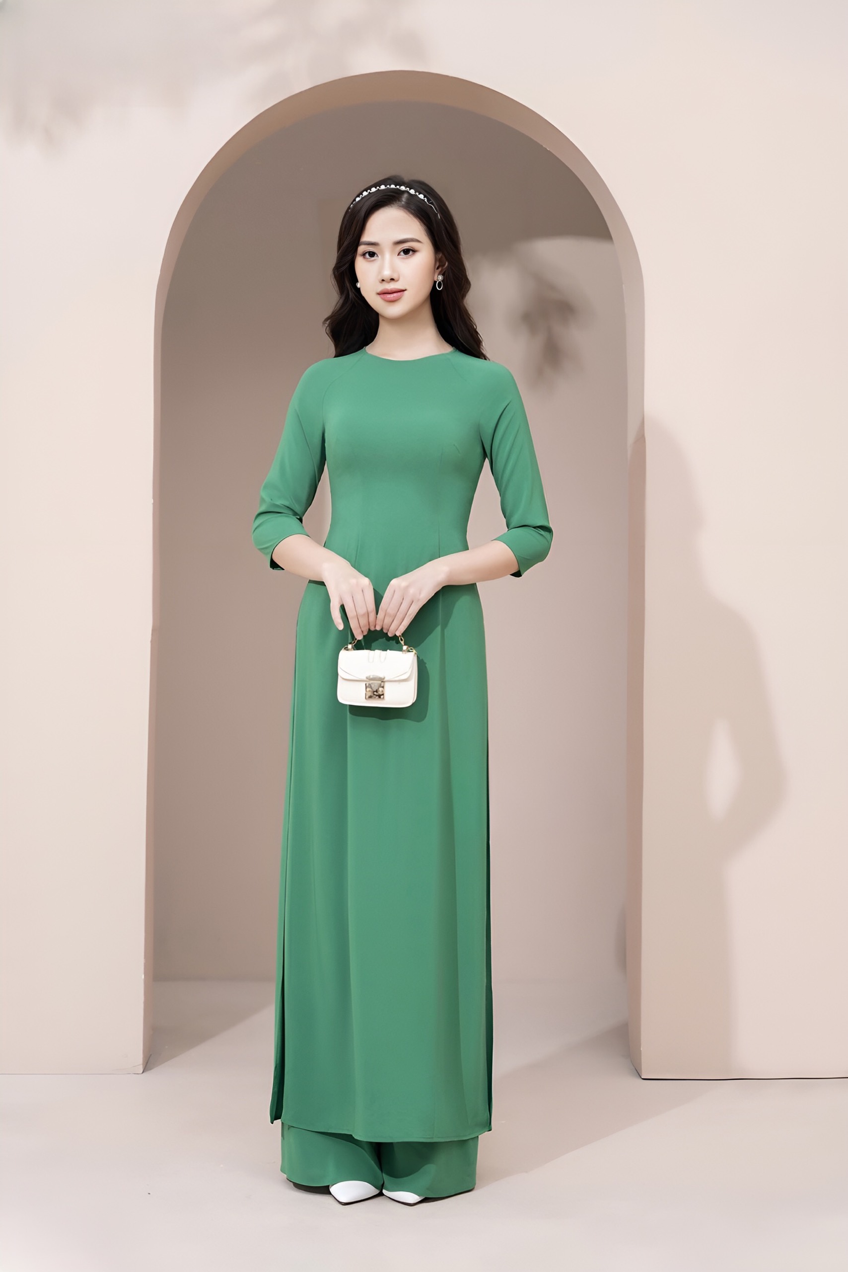 [BÃO SALE] Áo Dài Trơn Lụa Nhật Các Màu- Siêu Xinh