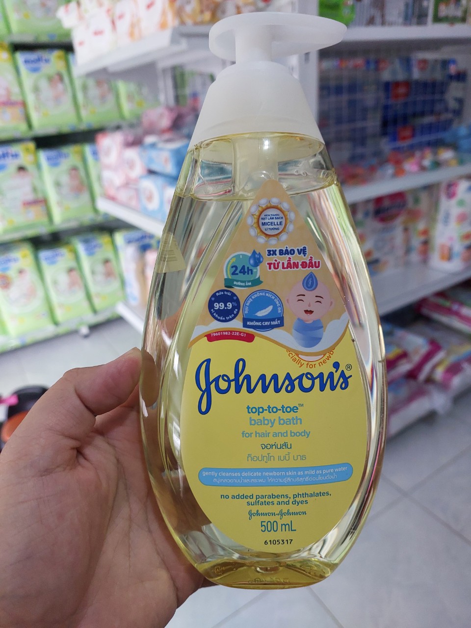 Dầu gội/sữa tắm/tắm gội Johnson's