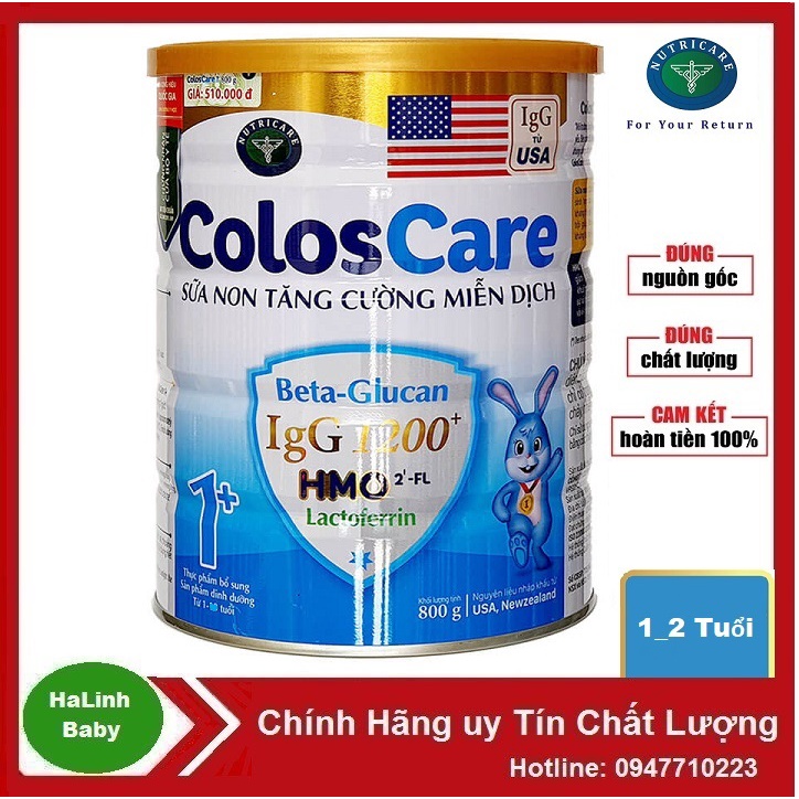Sữa bột Coloscare 0+ 1+ 2+ 800g (HSD MỚI NHẤT)