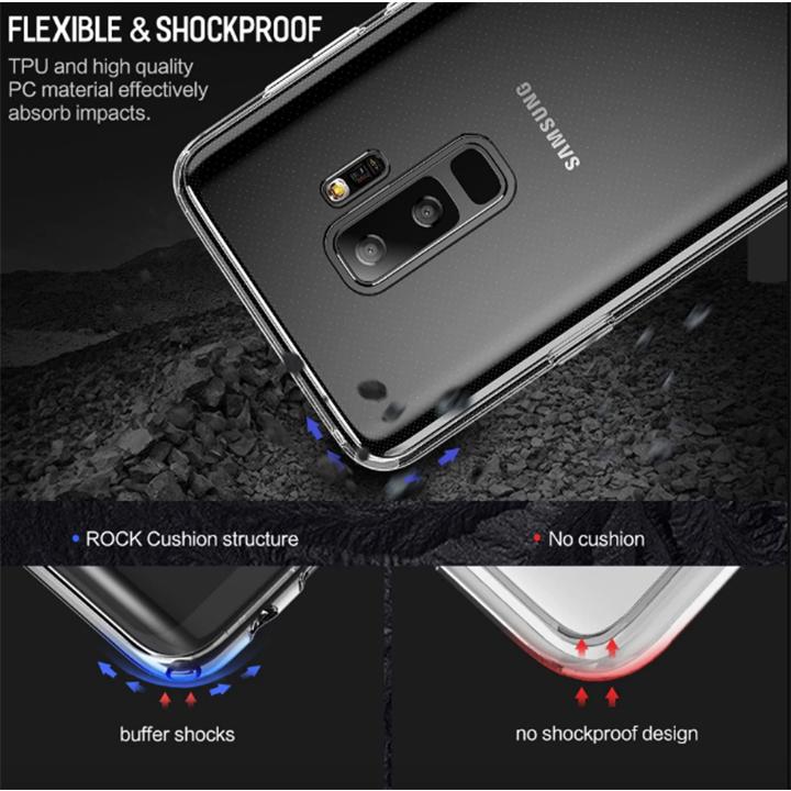 SAMSUNG ỐP LƯNG GALAXY S9 PLUS SILICON TRONG SUỐT Bảo vệ khỏi rơi rớt và trầy xước