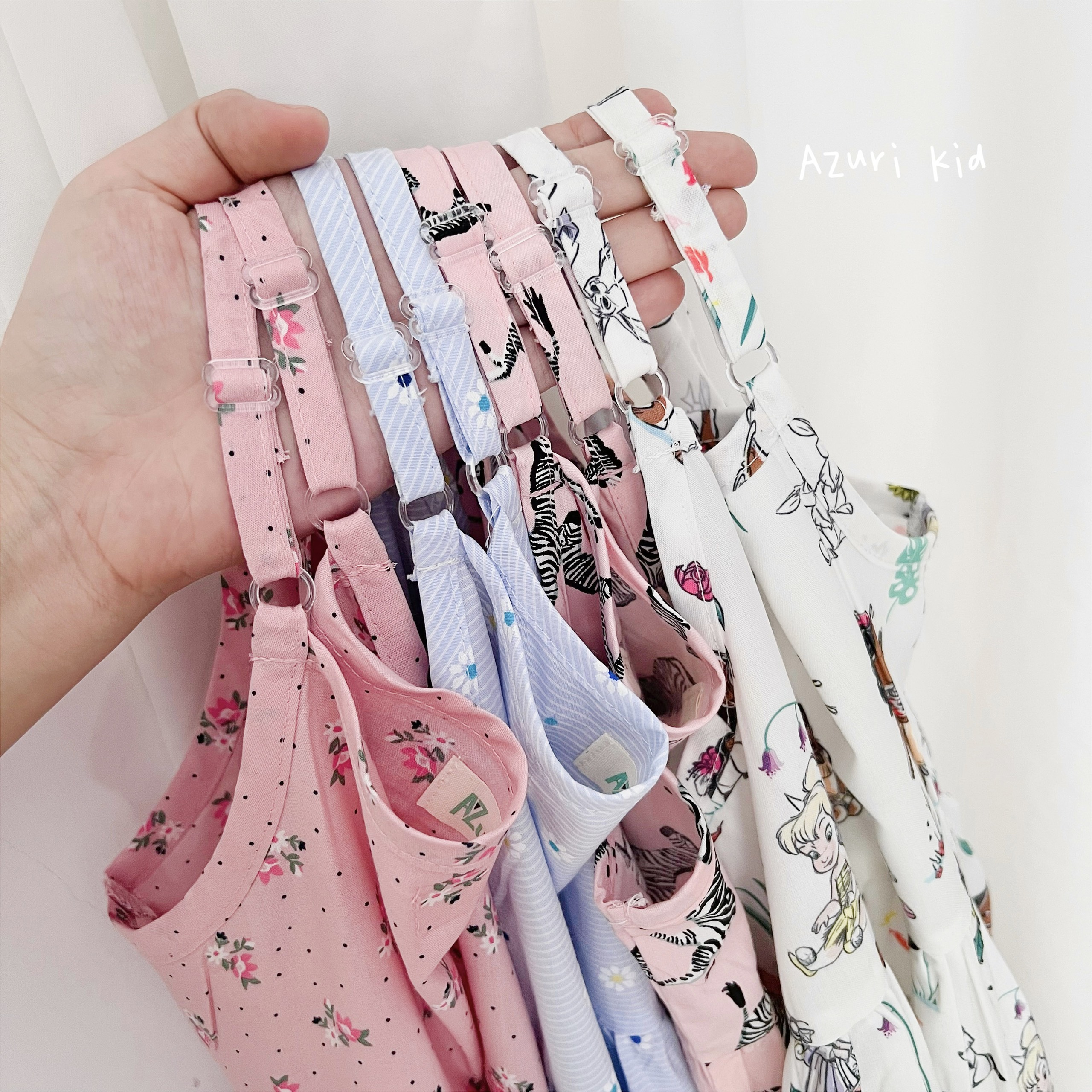 ĐẦM MAXI 2 DÂY MÙA HÈ DÀNH CHO BÉ GÁI