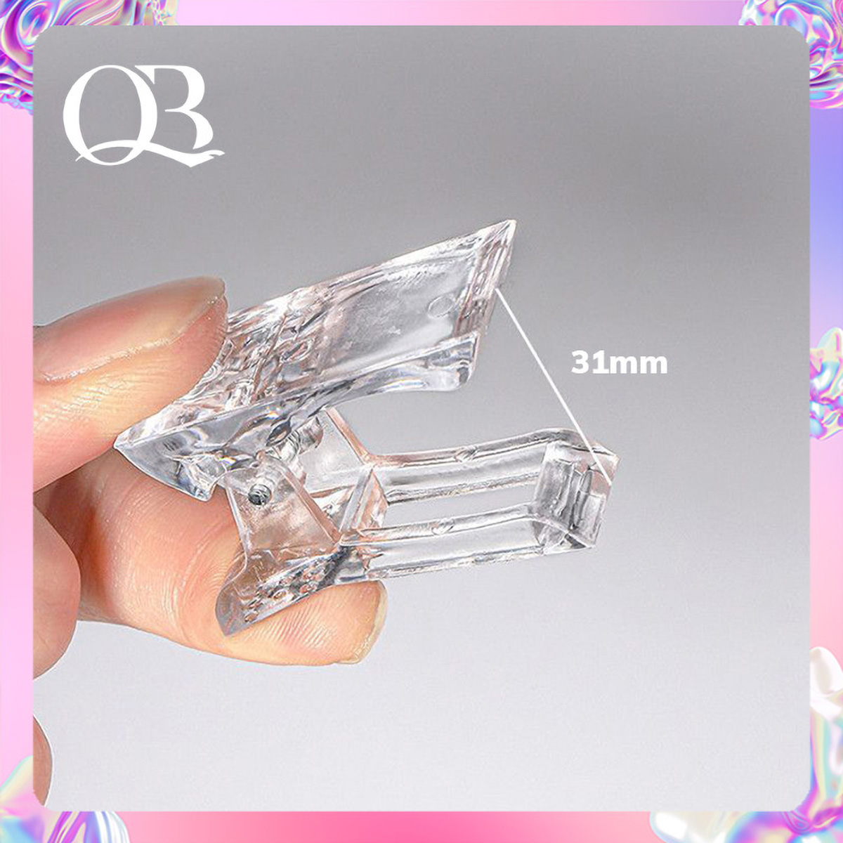 Set 2 kẹp cố định gel gôm móng giả