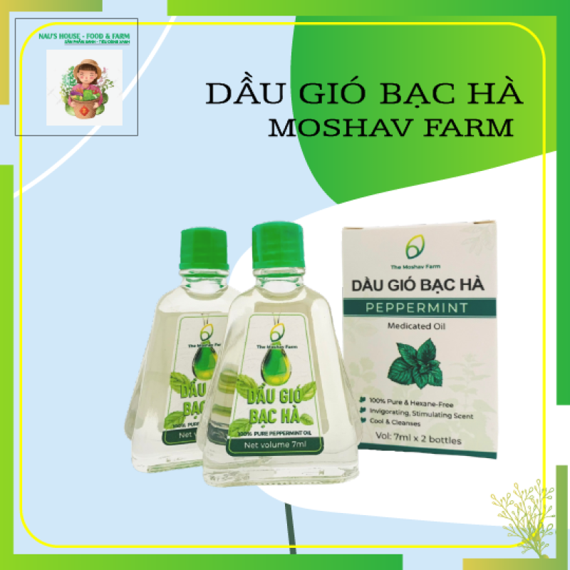 Dầu gió bạc hà The Moshav Farm ( 1 hộp 2 chai ) giá rẻ