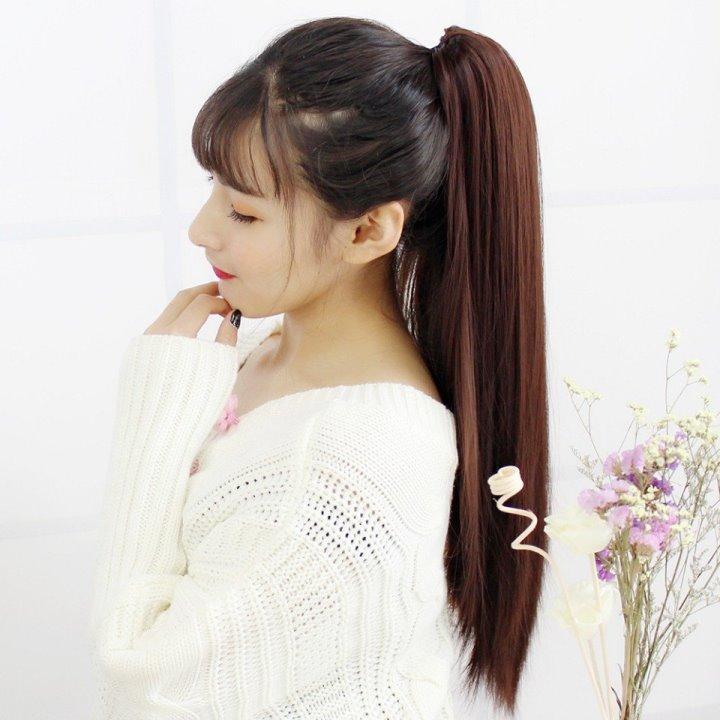 TÓC GIẢ KẸP NGOẠM THẲNG DÀI SIÊU XINH