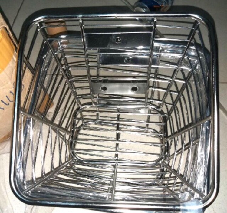 Rổ inox 10ly cho xe Sirius (hàng dầy) - Quốc Bảo