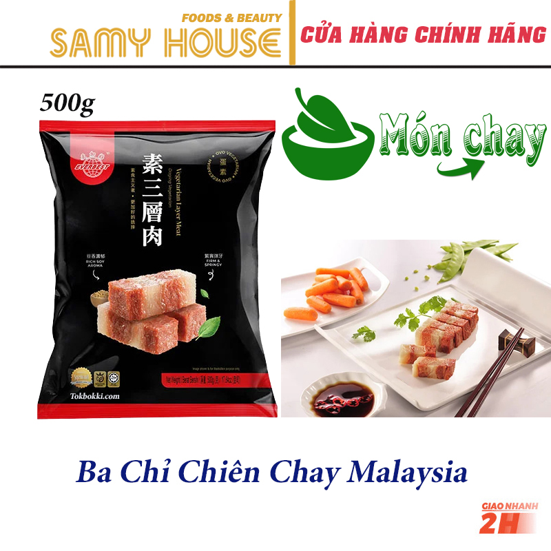 [SAMY FOOD] Ba Chỉ Chay EverBest Malaysia 500g
