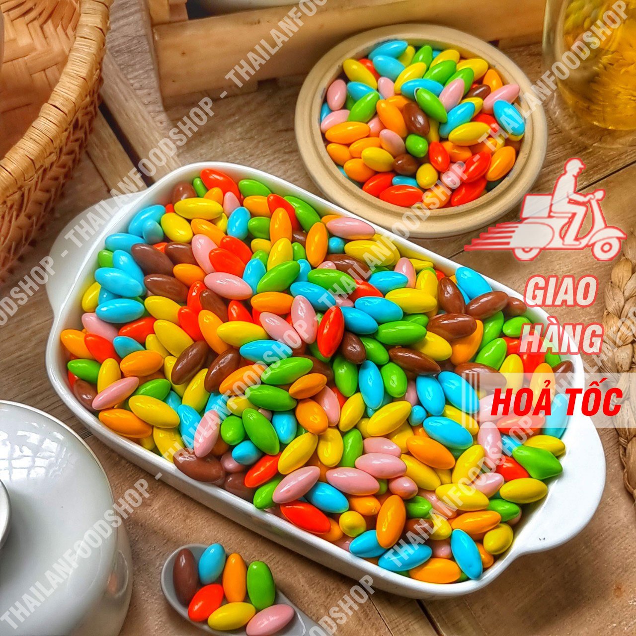 Kẹo Nhộng Socola - Lon 500Gr