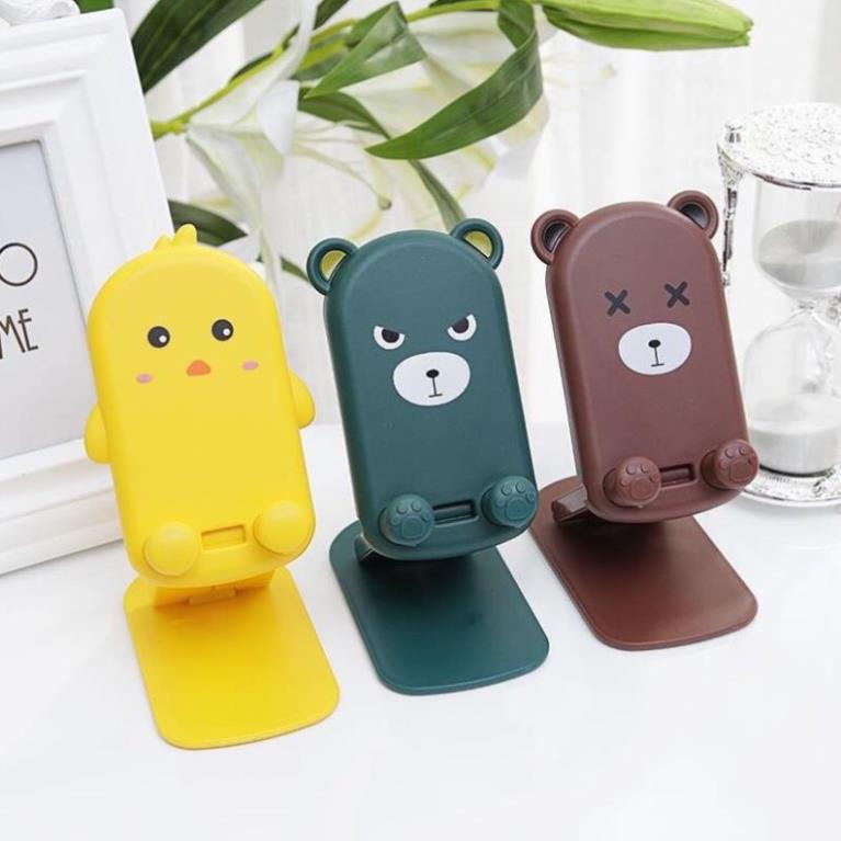 Giá Đỡ Điện Thoại Hình Thú Silicon Chống Trượt