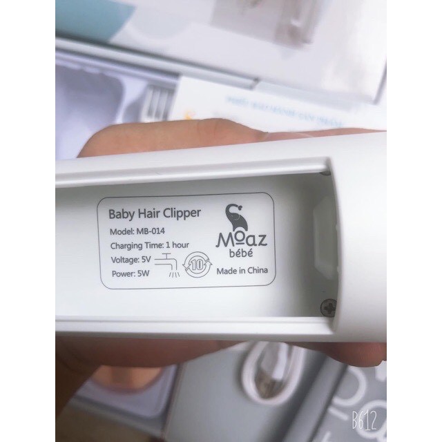 [Mã 267FMCGSALE giảm 8% đơn 500K] Tông đơ cắt tóc cho bé Moaz bebe MB014