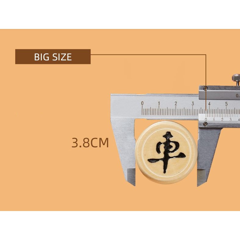 Cờ tướng gỗ cao cấp có bàn gỗ 40x40 cm