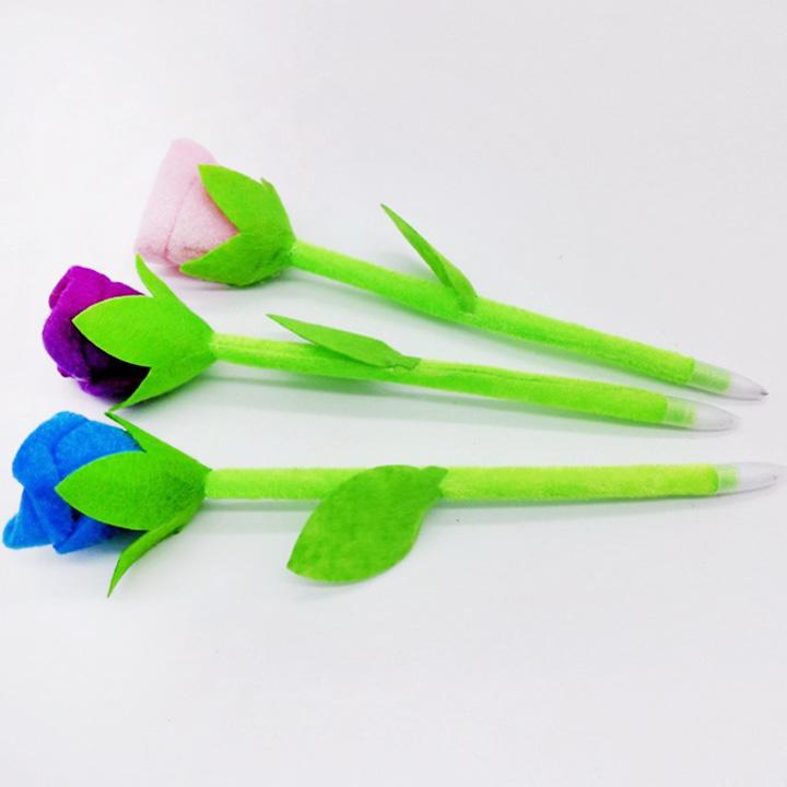 [Xả hàng 3 ngày] Bút bi hình cây hoa hồng Sunha, bút viết, bút mực, bút đẹp, bút hình hoa, bút trang trí nhiều màu cực chất SIGATO 6139