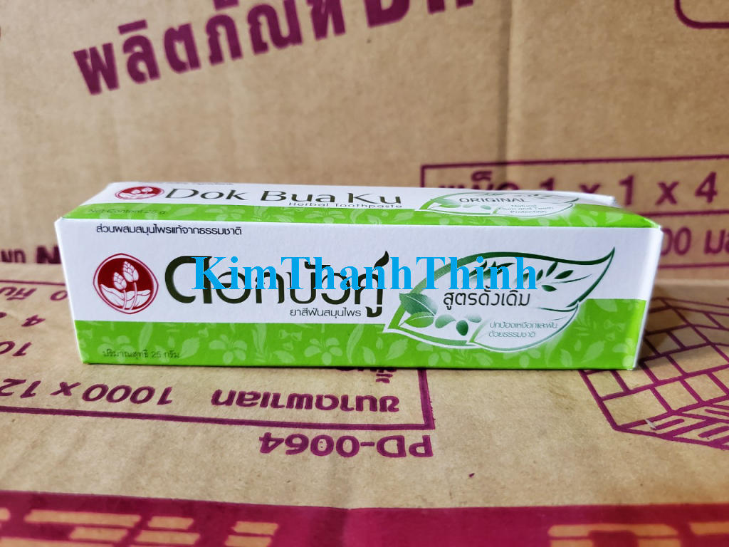 (KTT) Kem đánh răng đen Original Thái Lan 35gr /150gr (Loại 35gr dành cho bé trên 2 tuổi- Hàng Thái Lan)