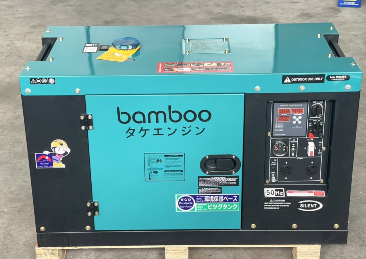 Máy Phát Điện Chạy Dầu Bamboo 8Kw BMB9800ET Đề Cót