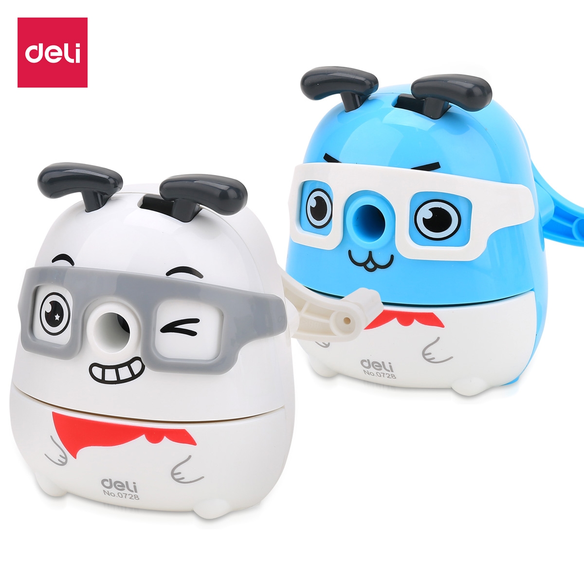Gọt chì quay tay Deli - Xanh/Trắng - 1 chiếc - 728