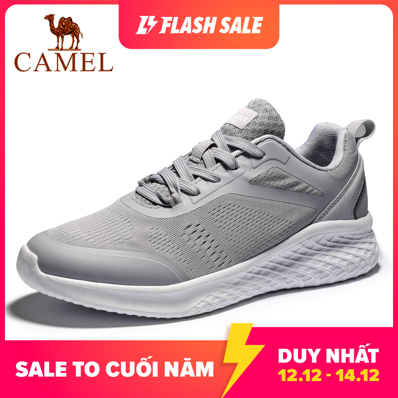 CAMEL Giày sneaker thể thao nam, phối chi tiết, lưới thoáng khí, đế công nghệ mới, êm chân - INTL