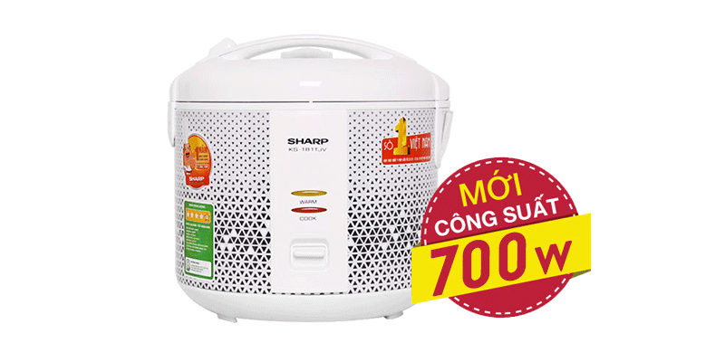 Nồi cơm điện Sharp 1.8 lít KS-181TJV