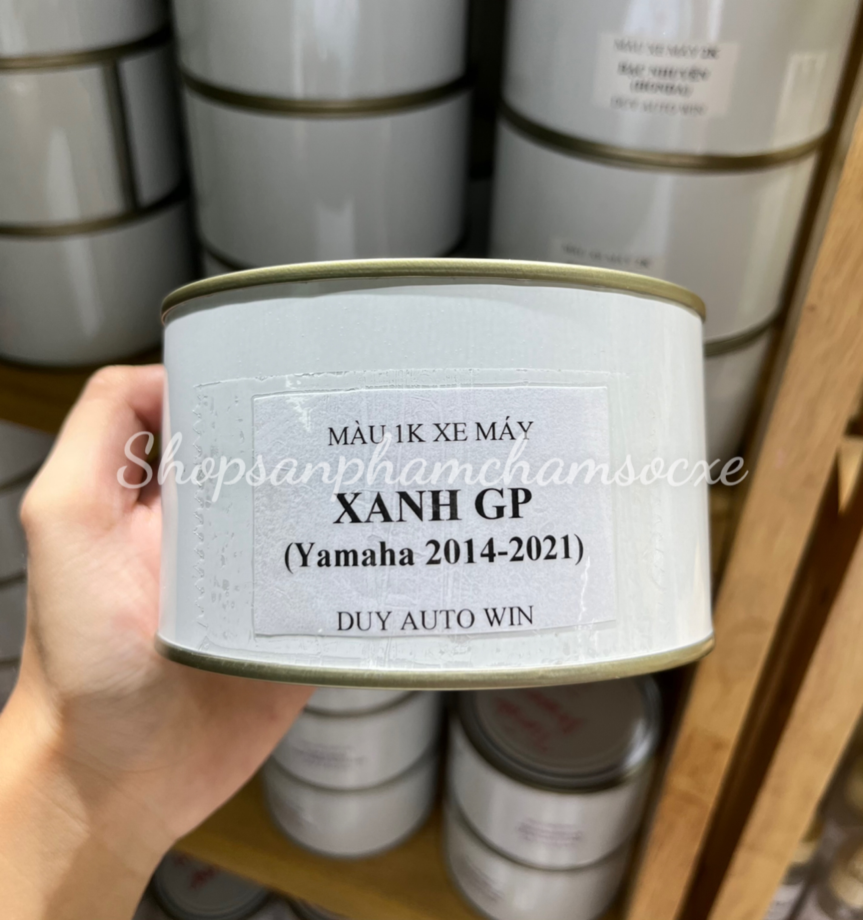 Xanh gp yamaha 2014-2021 - sơn xe máy 1k lon 1kg và 0.5kg