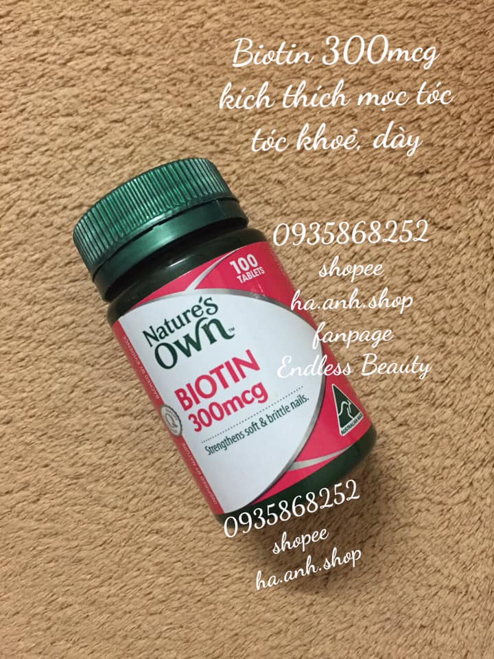 Biotin 300mcg Nature Own 100 viên
