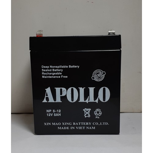 Ắc quy khô APOLLO 12V 5AH - NP 5-12