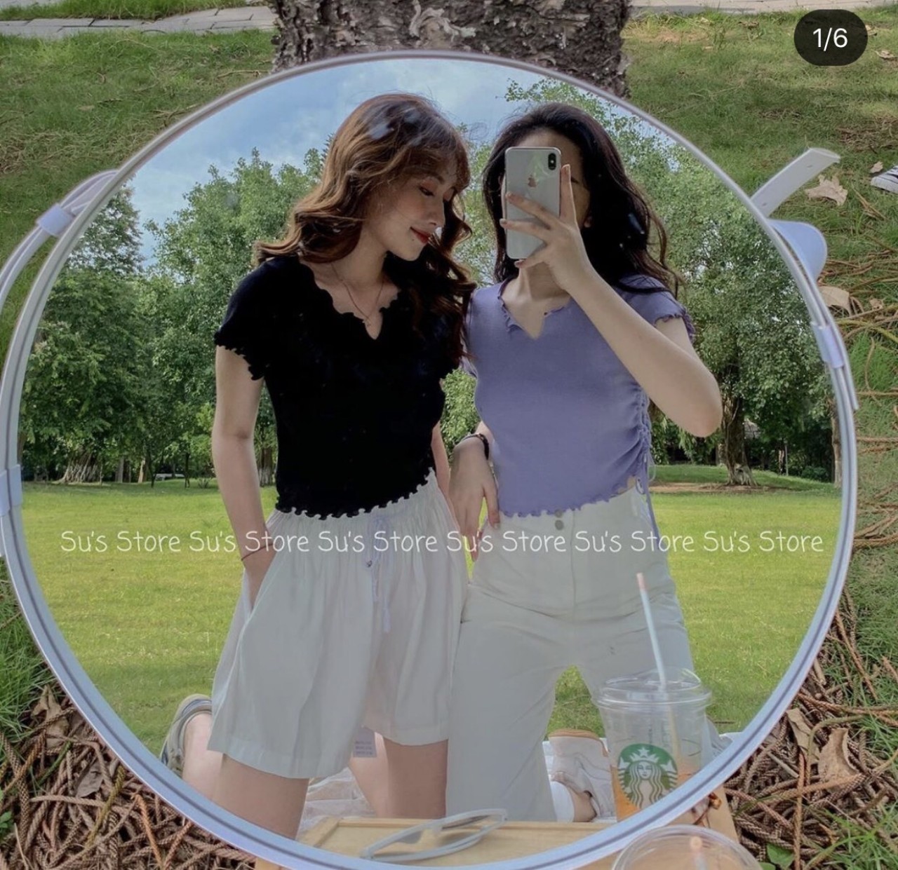 ÁO THUN CROPTOP DÂY RÚT MỘT BÊN SNU