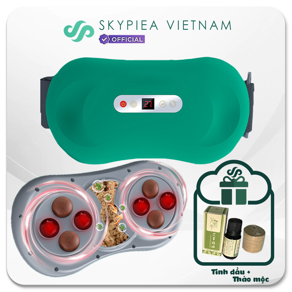 Máy massage bụng skypiea - giảm mỡ bụng - massage toàn thân, tặng tinh dầu và thảo mộc