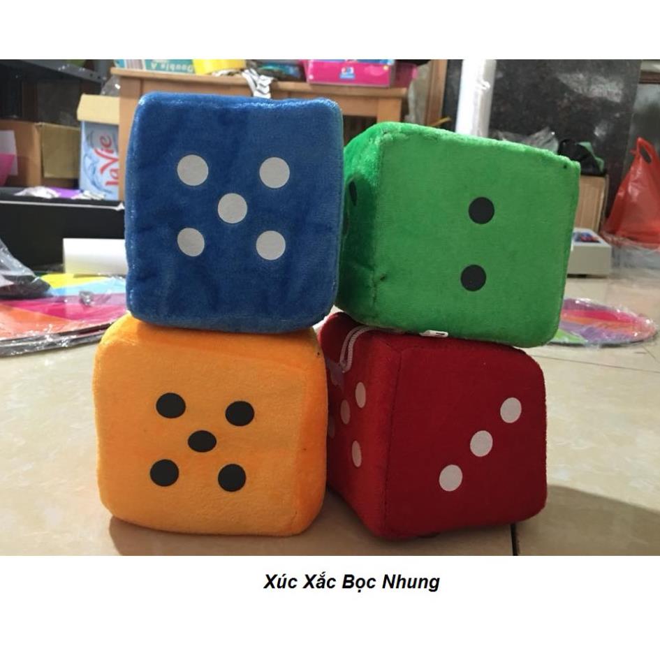 Xúc Xắc Bọc Vải Nhung 10CM