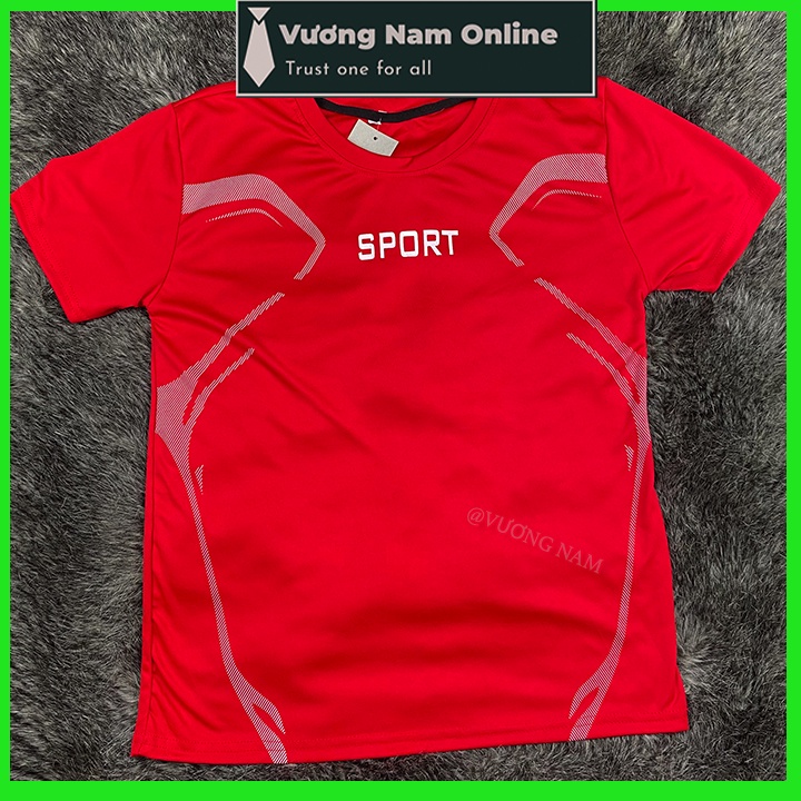 Áo thun nam thể thao SPORT ngắn tay cổ tròn đẹp vải thun lạnh cao cấp