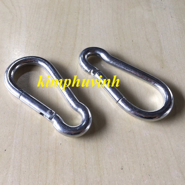 01 CÁI - Phi 6mm MÓC AN TOÀN - MÓC ĐAI AN TOÀN (THÉP MẠ)