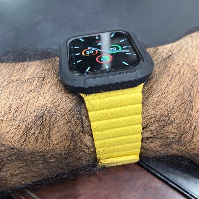 Dây Leather Loop Đồng Hồ Apple Watch Meyer Lemon (không kèm mặt đồng hồ)