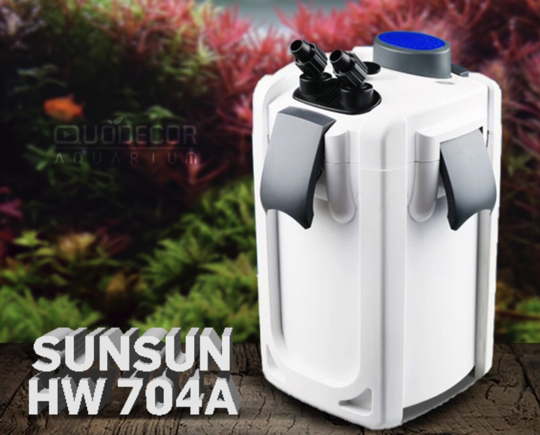 Lọc thùng sunsun hw 704a cho bể cá/ thủy sinh công suất 45w lọc 2000l/h cho bể 120-150cm