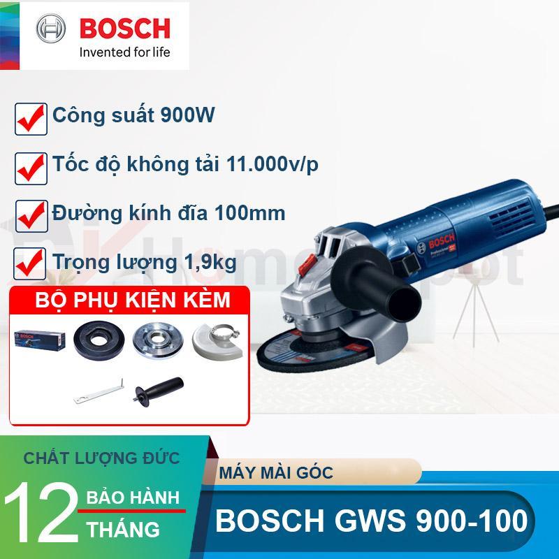 Máy Mài Góc Bosch GWS 900-100 Công suất 900W, Bảo hành điện tử 6 tháng