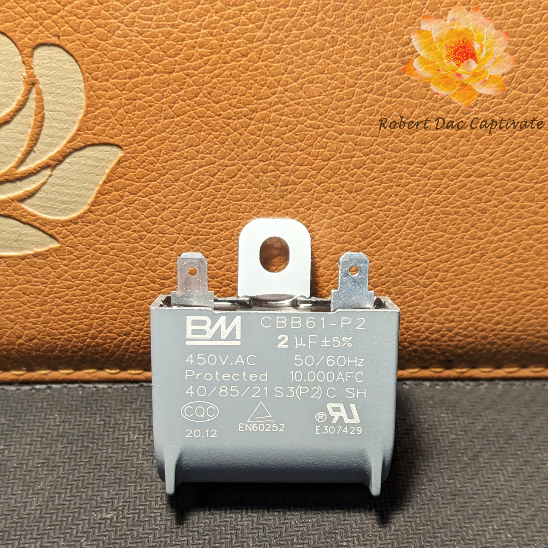 [HÀNG XỊN] Tụ quạt 2µf chính hãng BM (Tụ điện 2uf - 450V.AC)