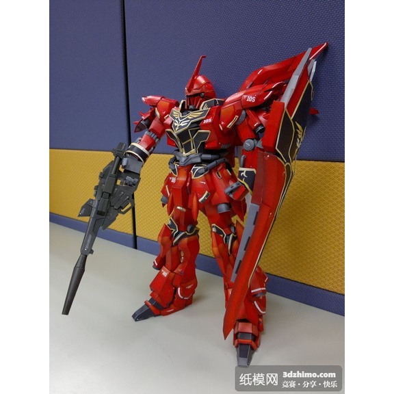 Mô hình giấy Gundam MSN-06S Sinanju