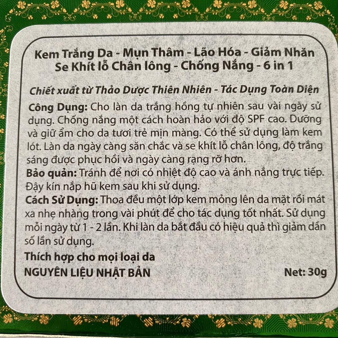 Kem dưỡng -  CLOVER 6in1
