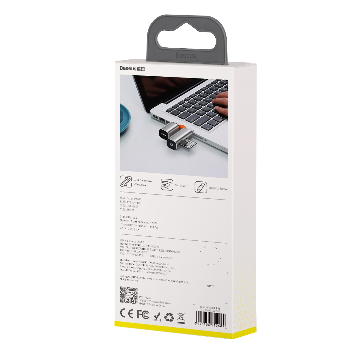 Đầu đọc thẻ nhớ đa năng cổng giao tiếp USB và Type C Baseus Mini Cabin Card Reader