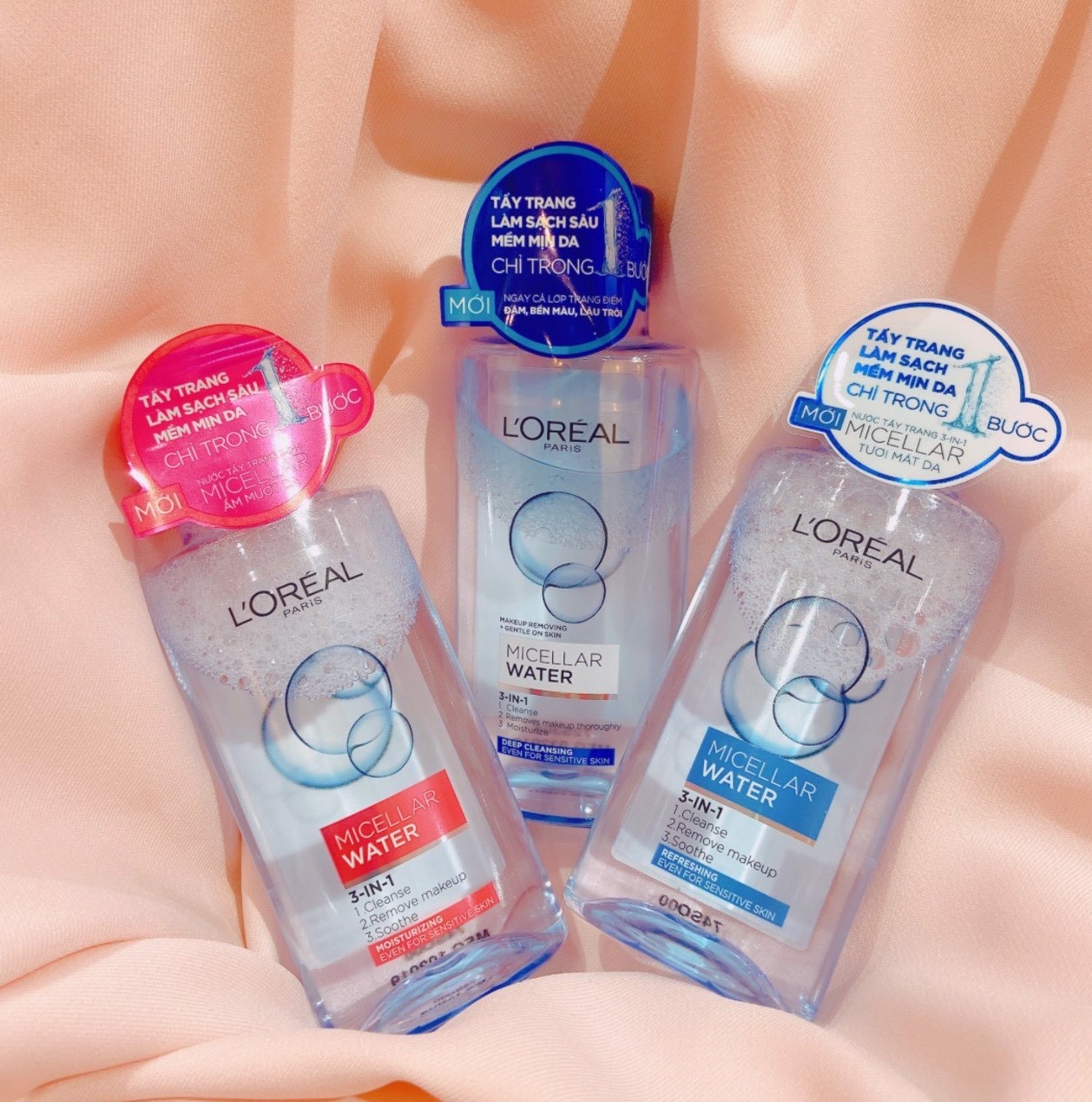 Nước Tẩy Trang L'Oreal Paris 3 In 1 Micellar Water 95ml