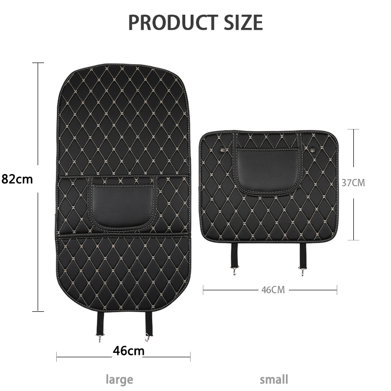 Car Seat Back Anti Kick Pad Leather Interior Auto Anti Scratch Protector Covers Seat-Back Protective Pads Waterproof Accessory