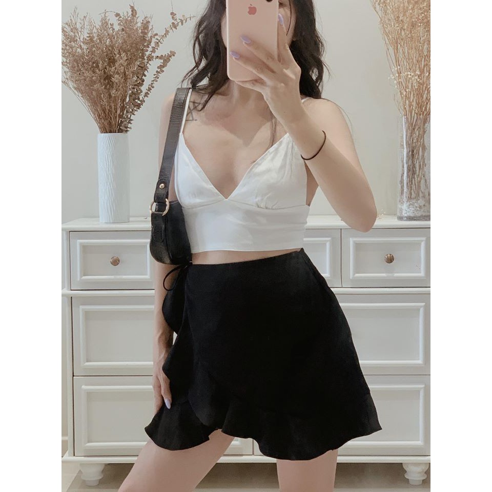 Áo hai dây croptop