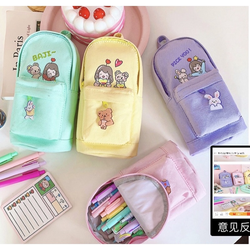 TÚI ĐỰNG BÚT SIZE LỚN - CÔ BÉ dễ thương
