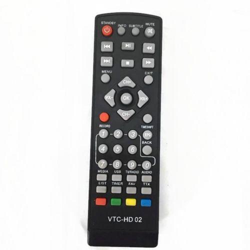 Remote điều khiển đầu thu cho kts vtc - hd 02, và dùng cho tất cả đầu thu dvb t2 và đầu thu vinasat