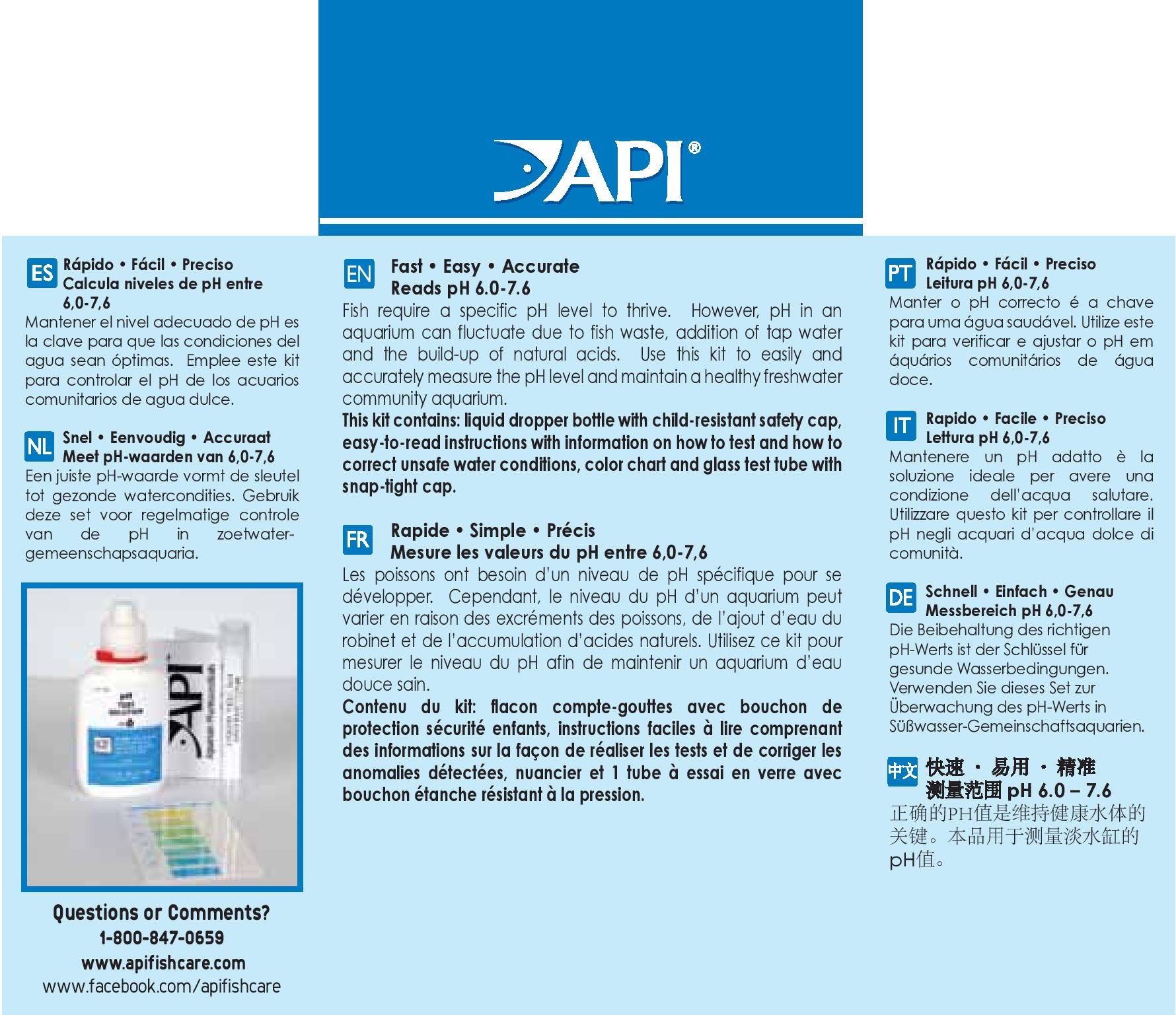 API - PH TEST KIT - Kiểm tra pH nước 6.6 - 7.6
