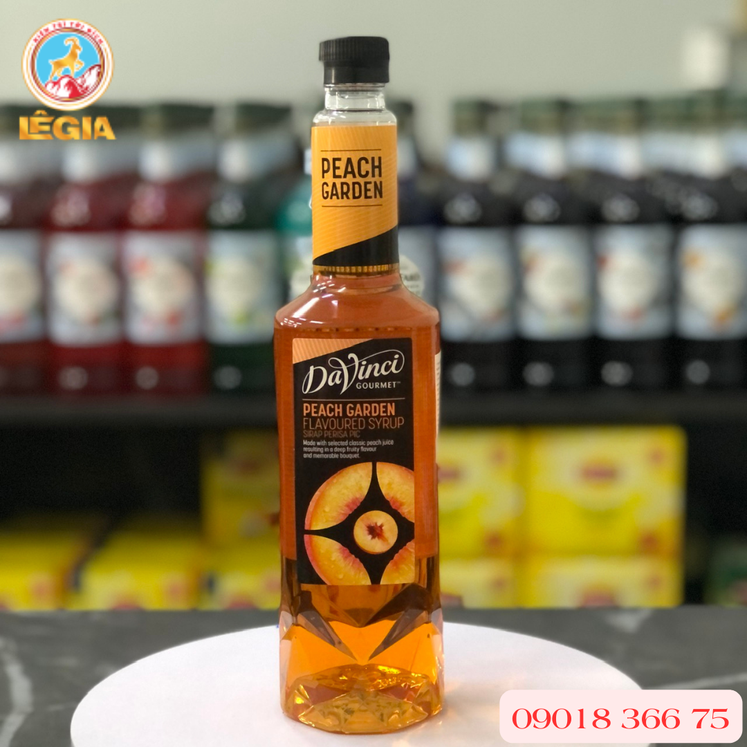 SIRO DAVINCI ĐÀO 750ML - DAVINCI PEACH GARDEN SYRUP