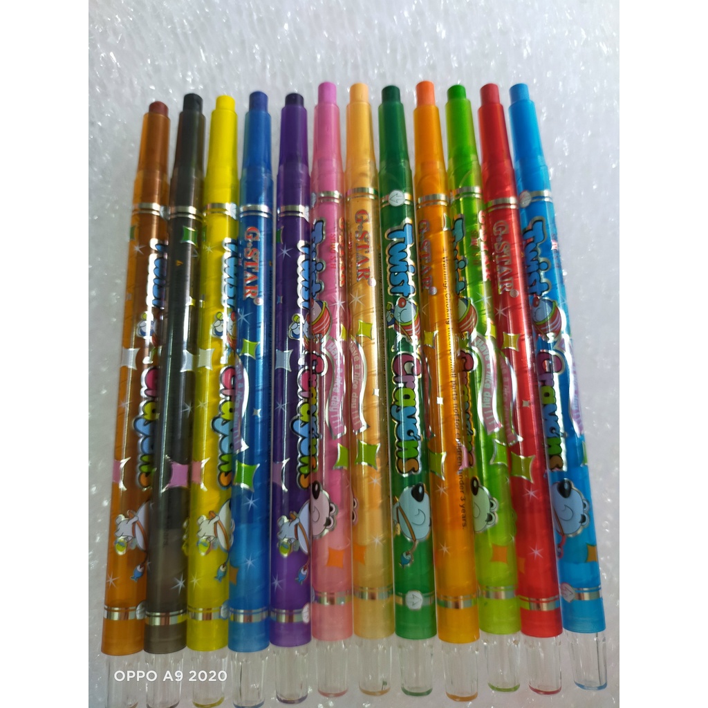 Sáp vặn tô màu GS-906 Gstar 12 cây