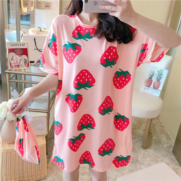 Siêu hót - đầm ngủ cotton hoạt hình xinh xắn dễ thương siêu cute ht02