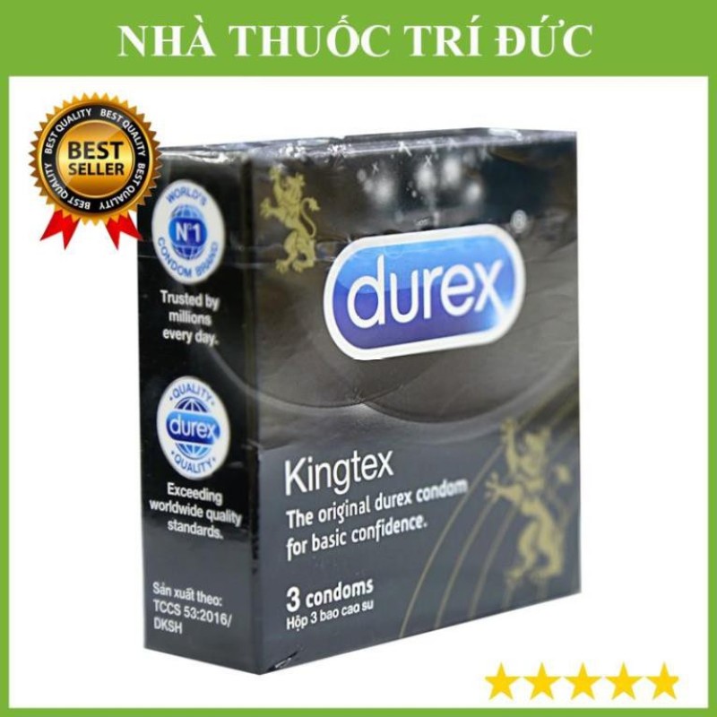 Bao cao su Durex(hộp 3 miếng) Kingtex cao cấp