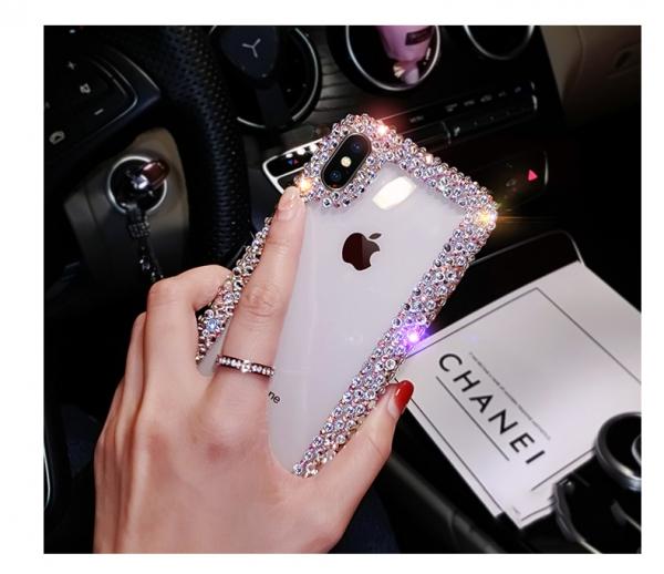 ỐP ĐIỆN THOẠI IPHONE ỐP SILICONE VIỀN ĐÍNH ĐÁ LẤP LÁNH