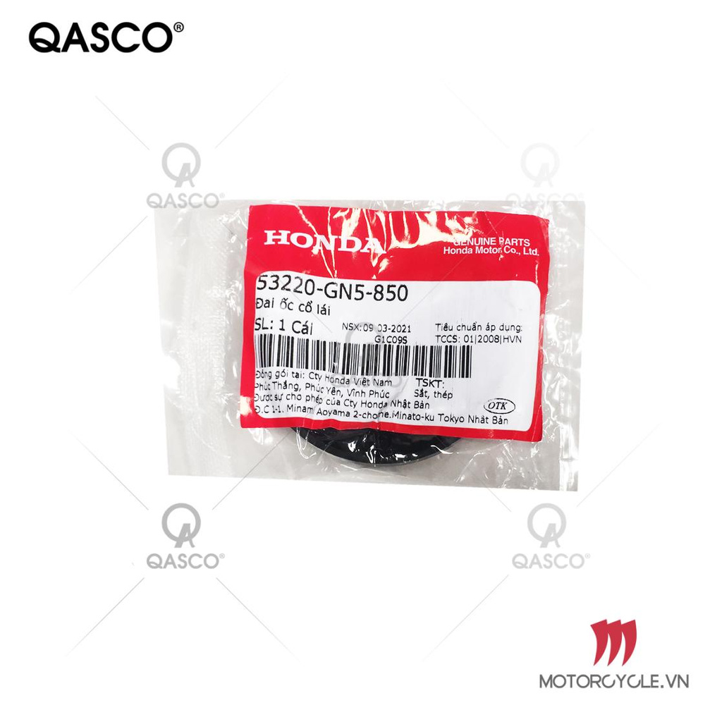 Đai ốc cổ lái HONDA AB110, DREAM, WAVE (53220GN5850) QASCO