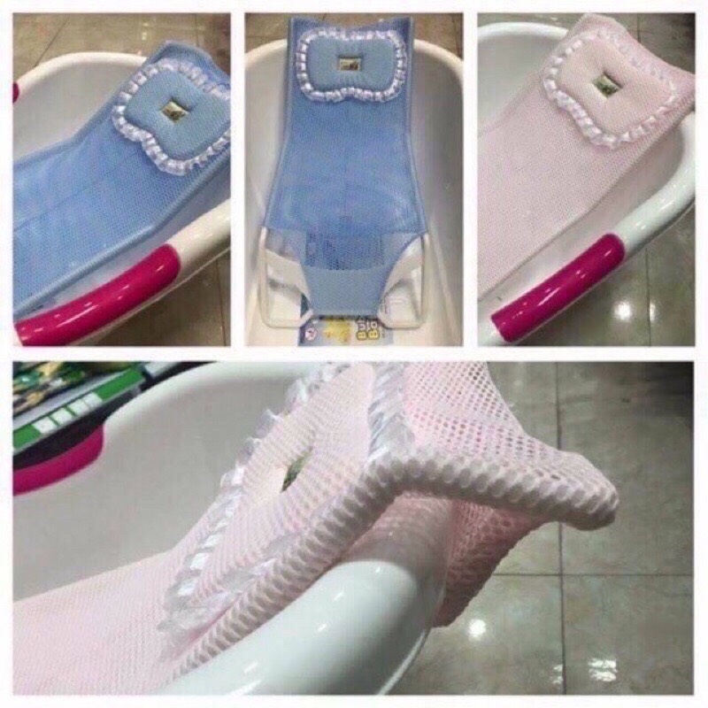 [Hcm] Mesh Bath Chair with Pillow for Baby