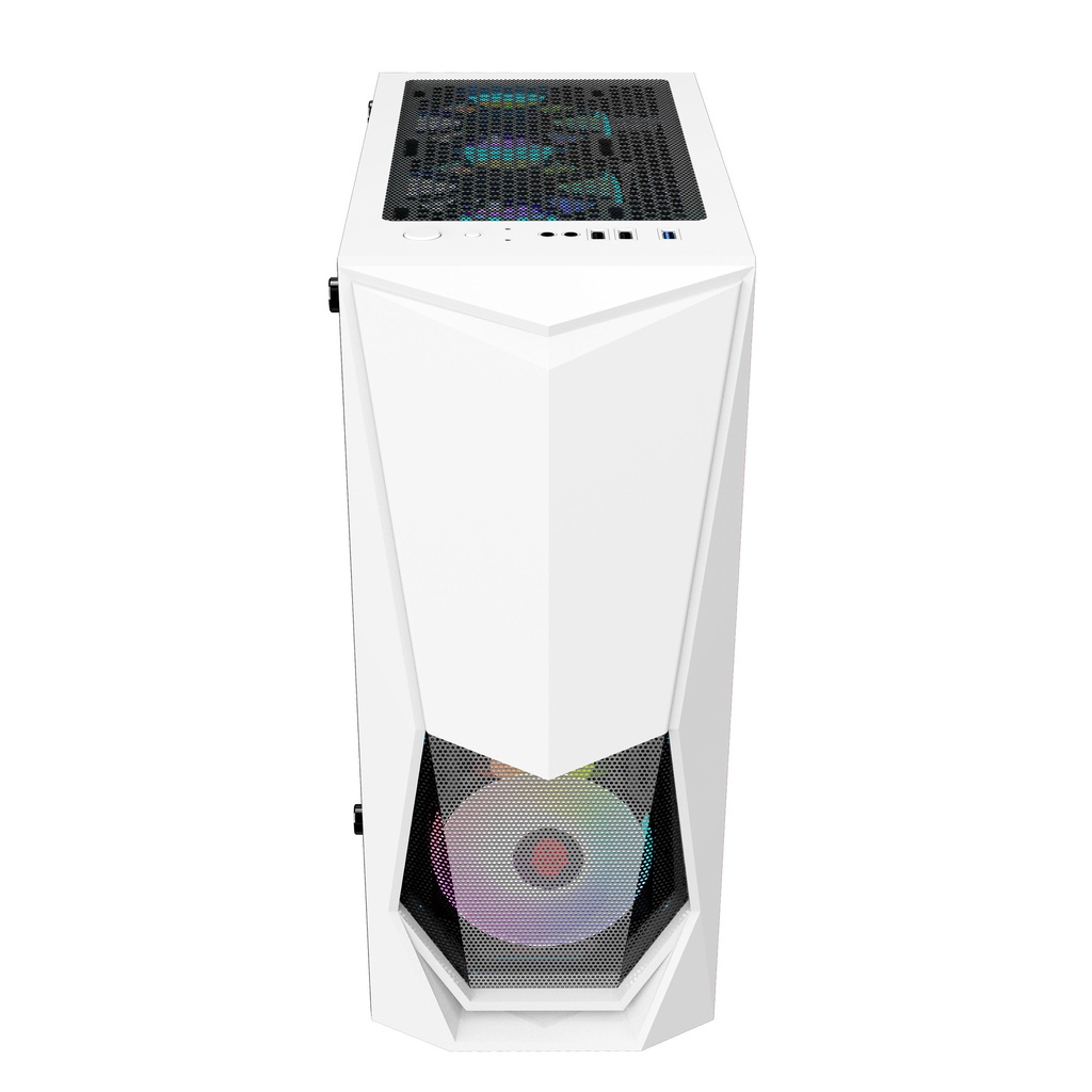 Vỏ KENOO ESPORT E400 - Màu Trắng - (Size ATX)