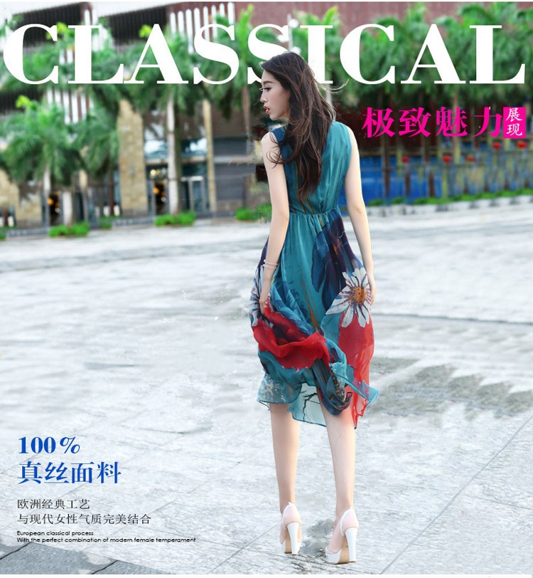 Đầm maxi dạo biển xinh xắn